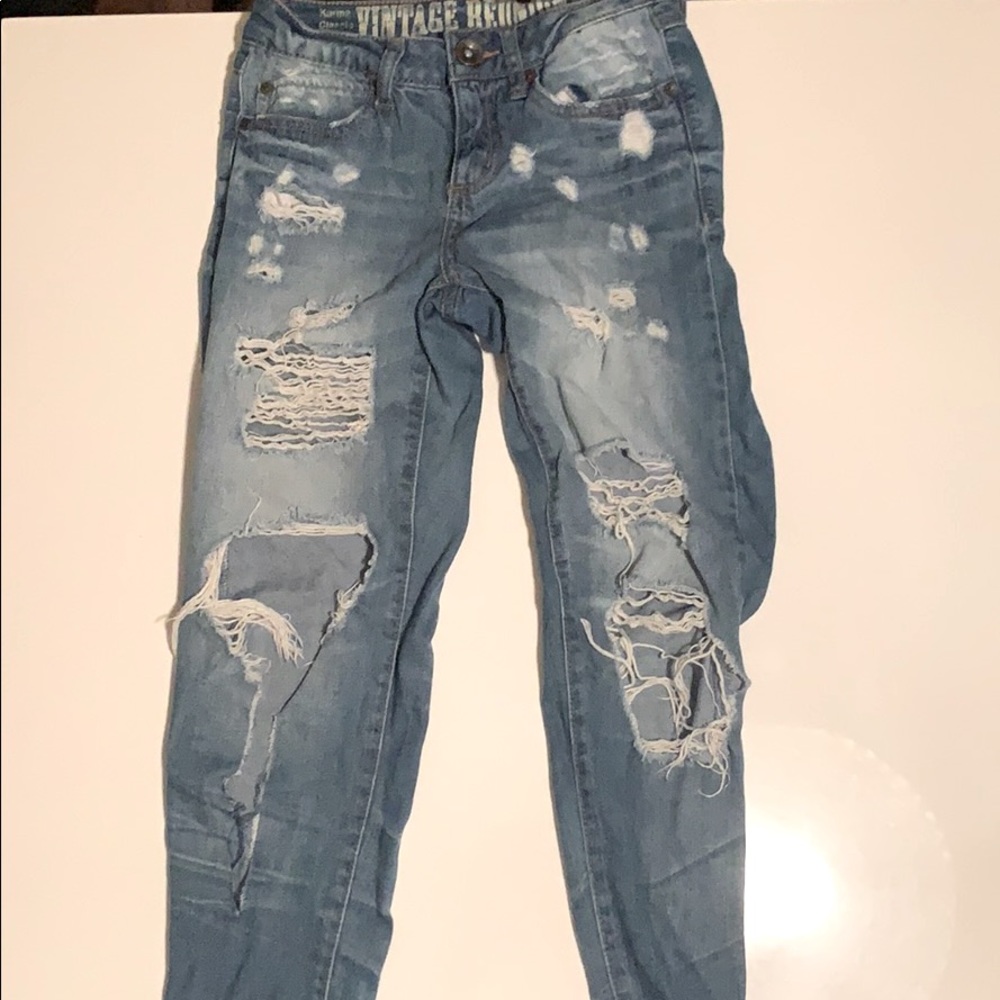 Cutie booty re washed distressed jeans